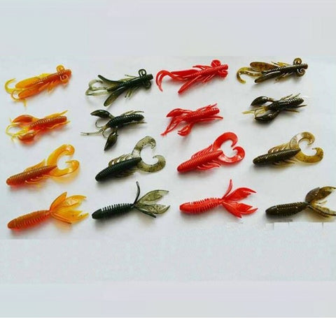 Rubber Fishing Soft Lure Shrimp Worms