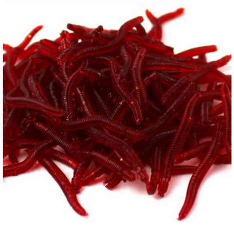 Earthworm Red Worms Soft Bait Fishing Lure