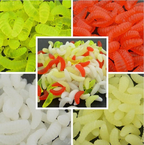 Grub Worms Smell Soft Fishing Lures