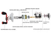 Whitemax Wheel Saltwater Fish Baitcasting Reel